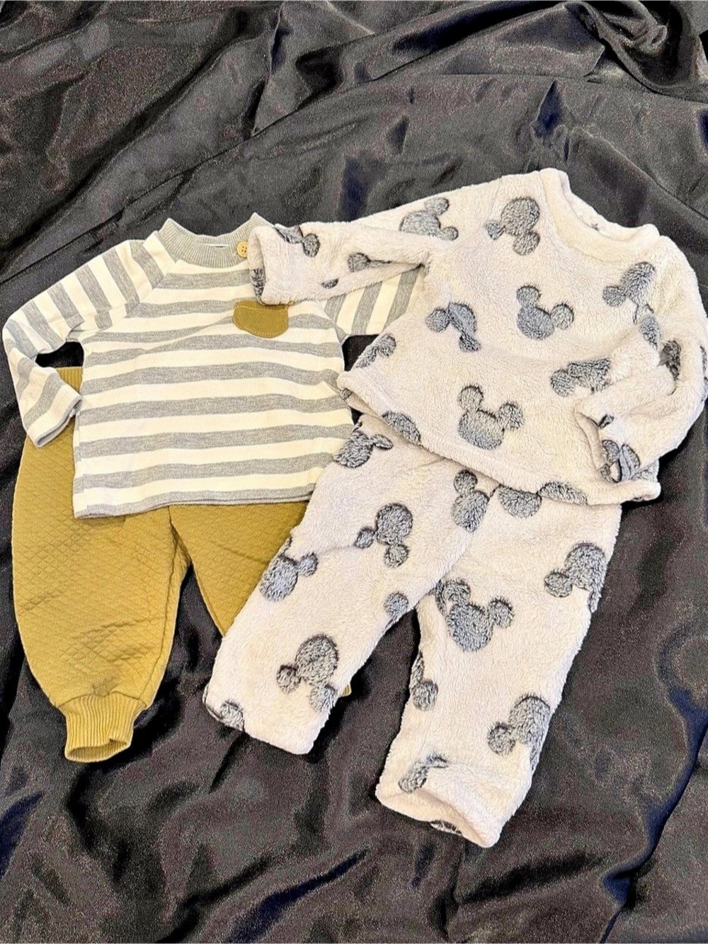 TWO ITEMS Disney Baby Mickey Print Set & French Connection Set